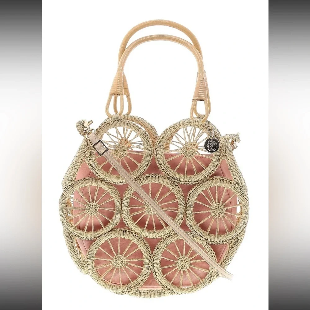 Spartina 449 rattan pink crossbody bag new without tags.